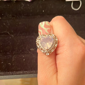 Lavender moon quartz s925 ring