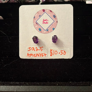Amethyst earrings s925