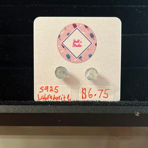 Labradorite rose earrings s925