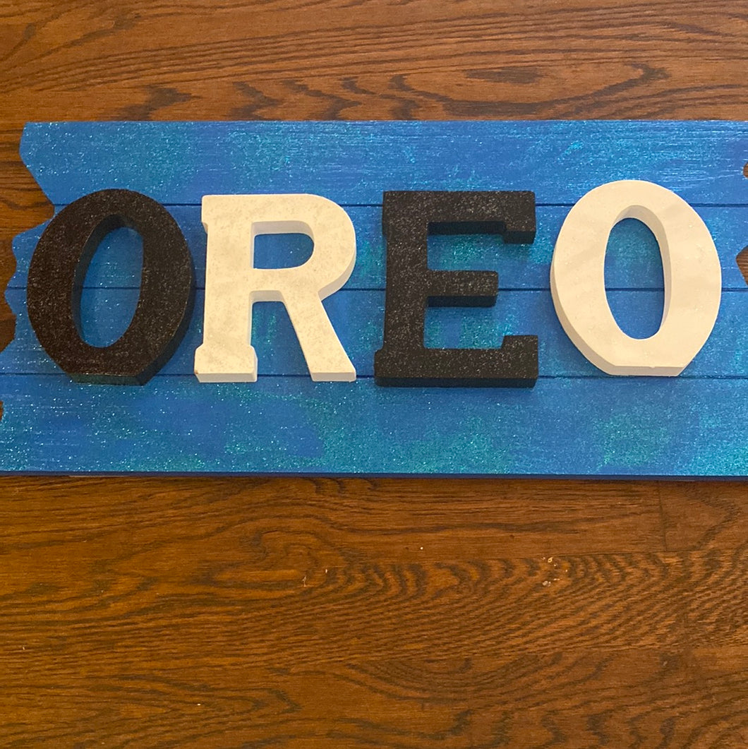 Custom hand painted wood sign