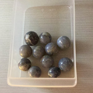 Blue opal mini spheres